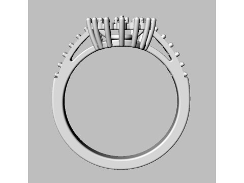 6mm Pearl Ring 3Dプリントモデル