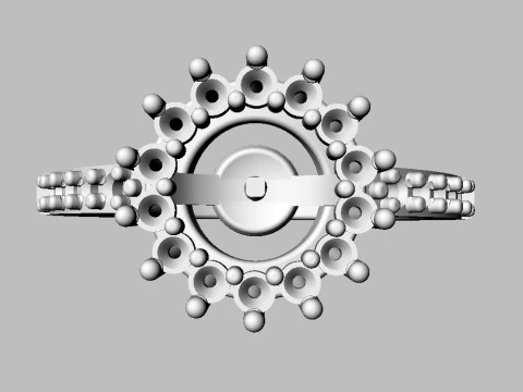 6mm Pearl Ring 3D Print Model