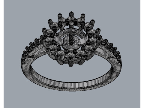 6mm Pearl Ring 3Dプリントモデル