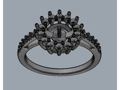 6mm Pearl Ring 3D Print Model