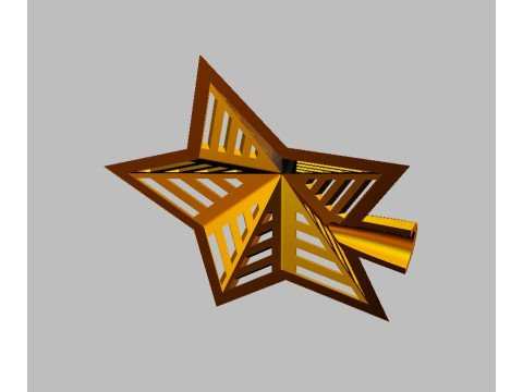 Christmas Star - Tree Topper 3D-printmodel