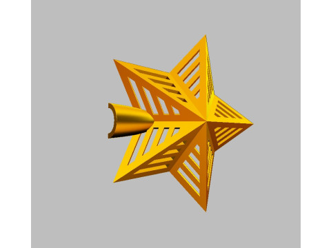 Christmas Star - Tree Topper 3D-printmodel