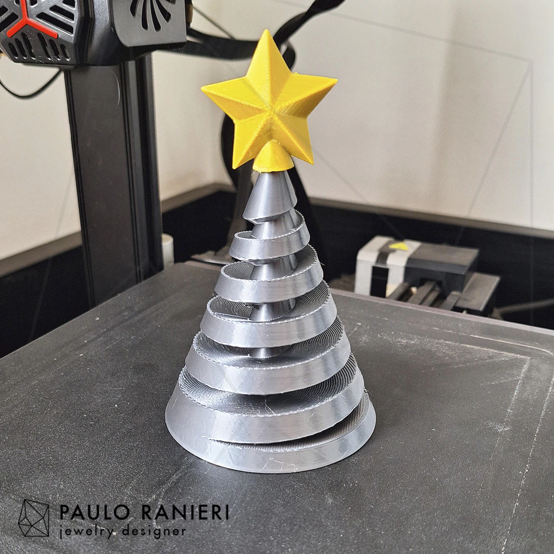 Spiral Christmas Tree - No Support 3D Print Model .c4d .max .obj .3ds .fbx .stl .blend