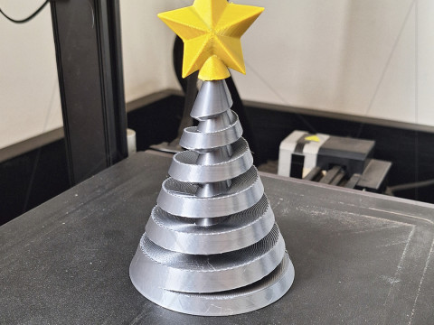 Spiral Christmas Tree - No Support 3D Принт Модель