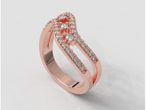 Gemstone Ring 3D Print Model