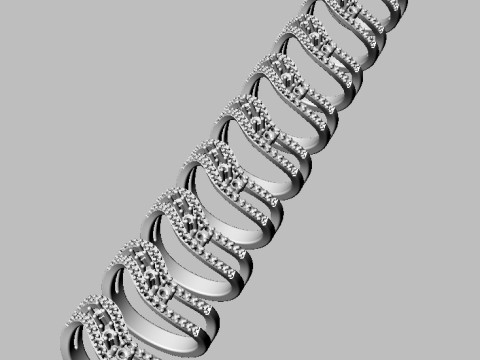 Gemstone Ring 3D Print Model