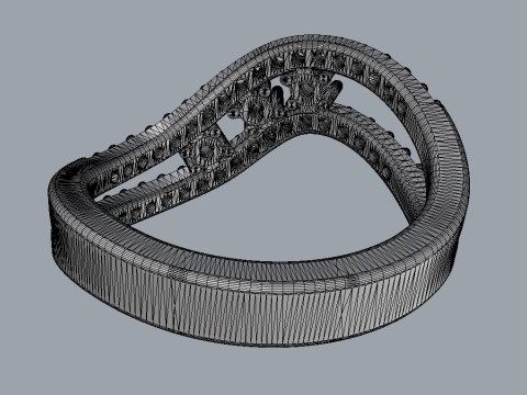 Gemstone Ring 3D Print Model