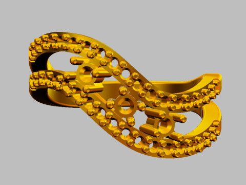 Gemstone Ring 3D Print Model