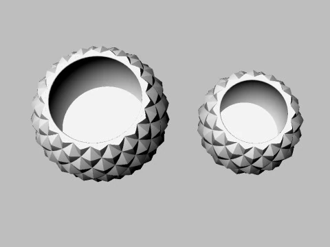 2 Pinaple Vases - No Support 3D Print Model