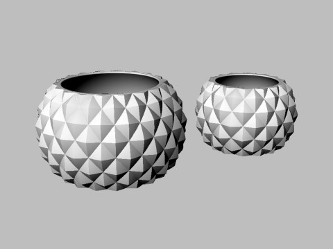 2 Pinaple Vases - No Support 3D 프린트 모델