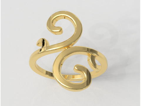 Arabesque Ring Modelo de Impressão 3D