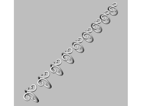 Arabesque Ring Modello di stampa 3D