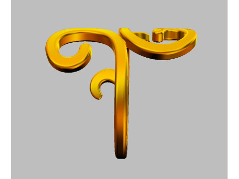 Arabesque Ring Modello di stampa 3D