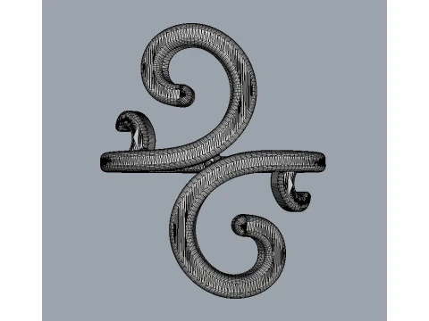 Arabesque Ring 3D Print Model