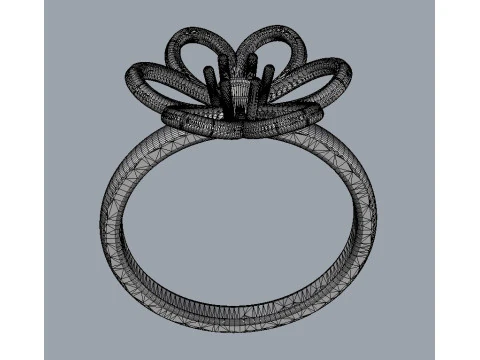 Flower Ring 3D Print Model