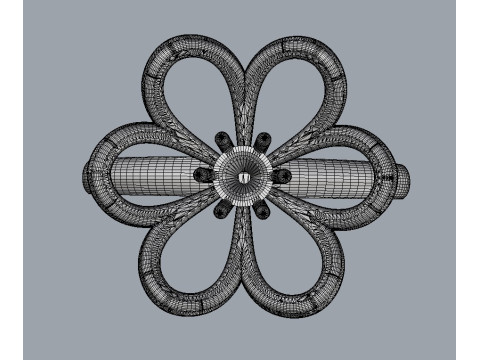 Flower Ring 3D-printmodel