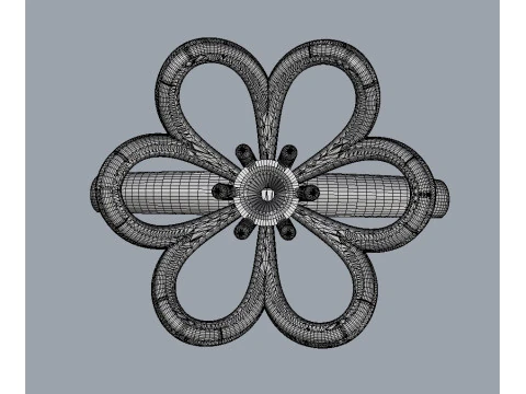 Flower Ring 3D Print Model