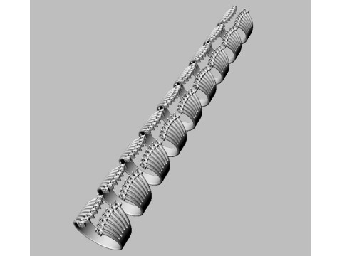 Modern Diamond Ring Modelo de Impressão 3D