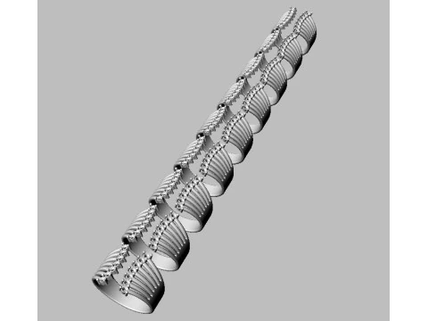 Modern Diamond Ring 3D Print Model