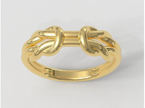 Knot Ring 3D Print Model