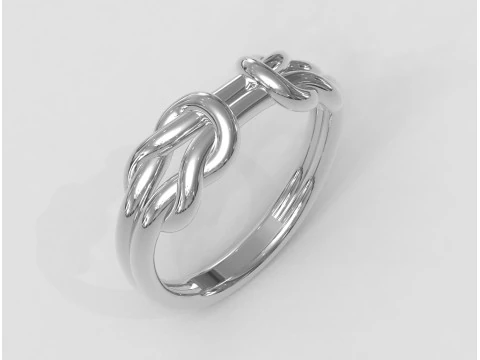 Knot Ring 3D Print Model