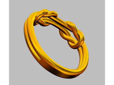 Knot Ring 3D Print Model