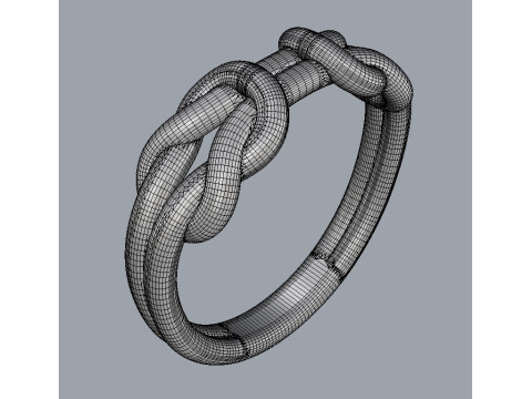 Knot Ring 3D प्रिंट मॉडल