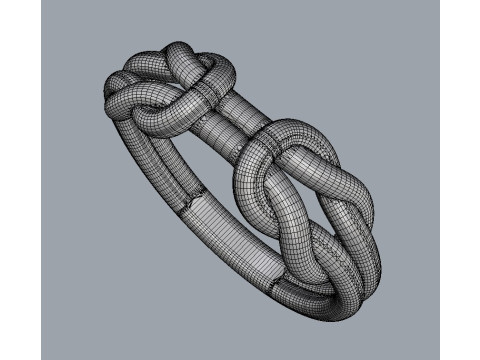 Knot Ring 3D प्रिंट मॉडल
