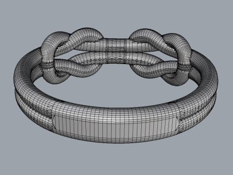 Knot Ring 3D प्रिंट मॉडल