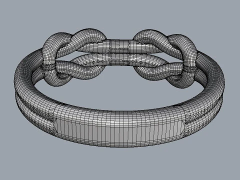 Knot Ring 3D Print Model