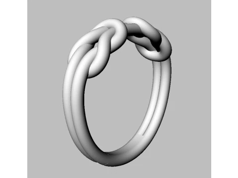 Knot Ring 3D Print Model
