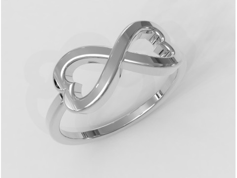 Infinity Love Ring 3D 打印模型