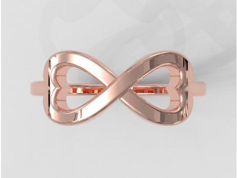 Infinity Love Ring 3D 打印模型