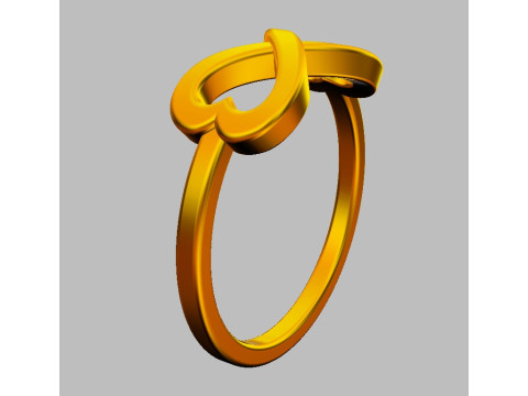 Infinity Love Ring 3D 打印模型
