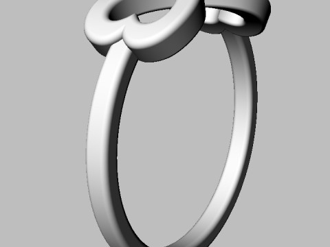 Infinity Love Ring 3D 打印模型