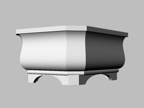Bonsai Vase - No Support 3D प्रिंट मॉडल