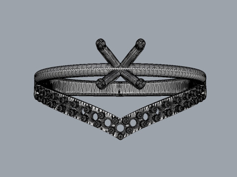 4mm Engagement Ring Modèles 3D en vedette