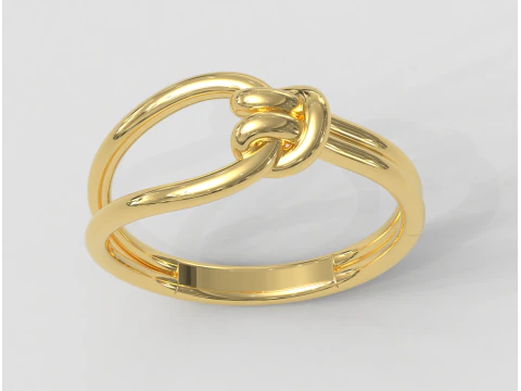 Knot Ring 3D Print Model