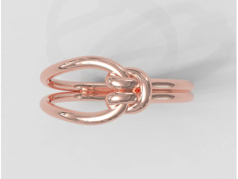 Knot Ring 3D Print Model