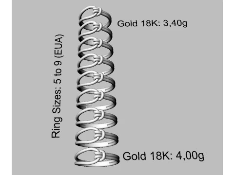 Knot Ring 3D Print Model
