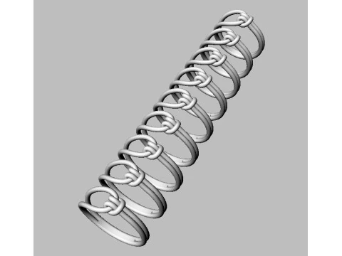 Knot Ring 3D Print Model
