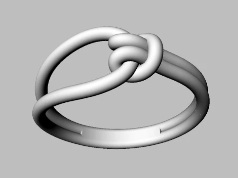 Knot Ring 3D Print Model