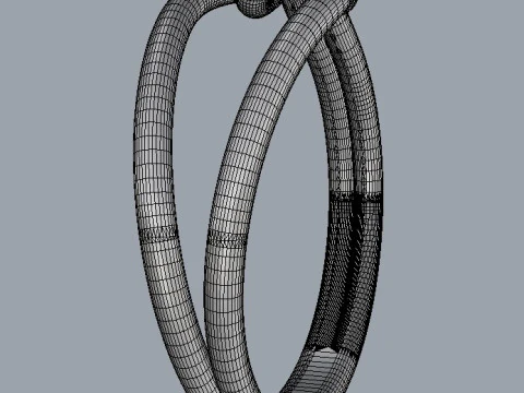 Knot Ring 3D Print Model