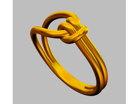 Knot Ring 3D Print Model