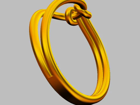 Knot Ring 3D Print Model