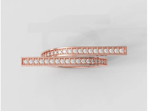 Diamond Modern Ring 3D Print Model