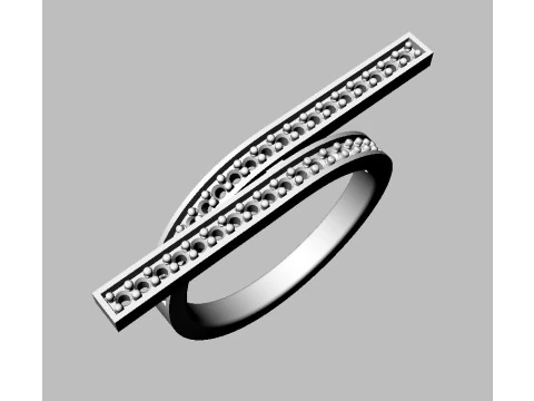 Diamond Modern Ring 3D Print Model
