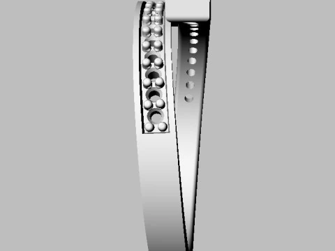 Diamond Modern Ring 3D Print Model
