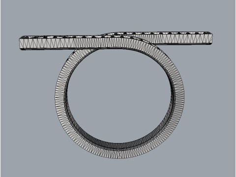 Diamond Modern Ring Modelo de Impressão 3D