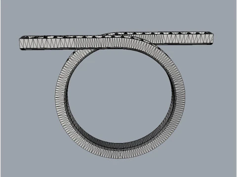 Diamond Modern Ring 3D Print Model